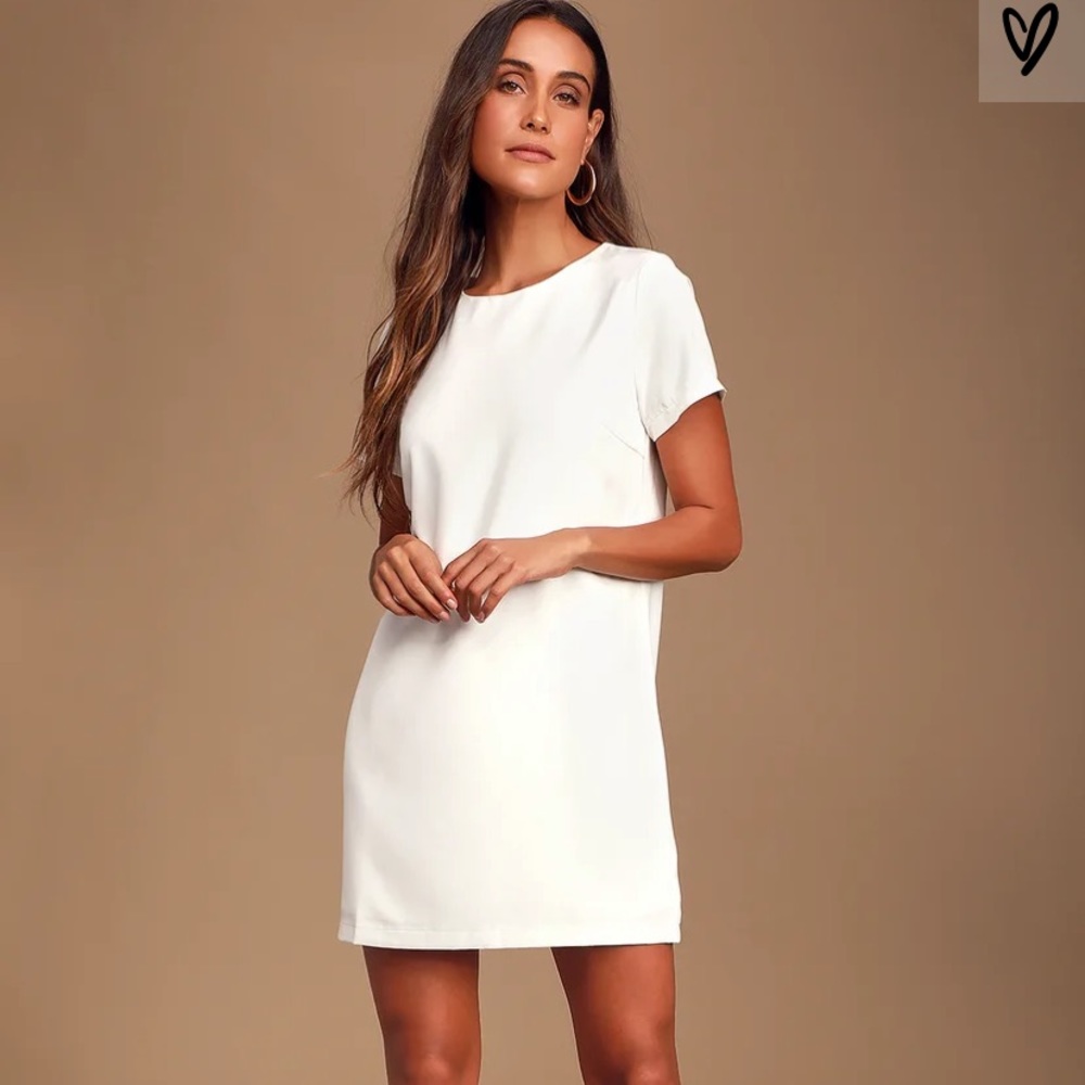 Lulu white shift dress - Picture 2 of 4